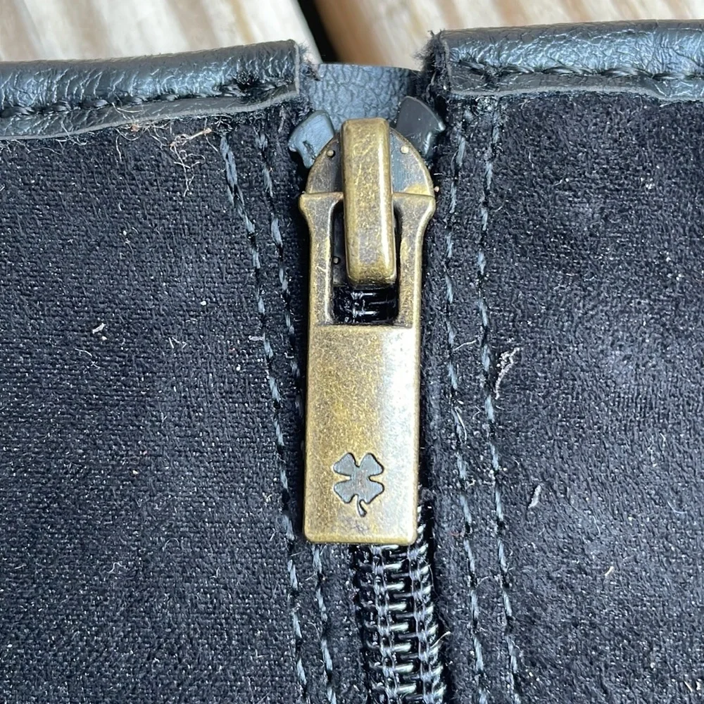 Lucky Brand Willa Girls Black Riding Boots Size 4M